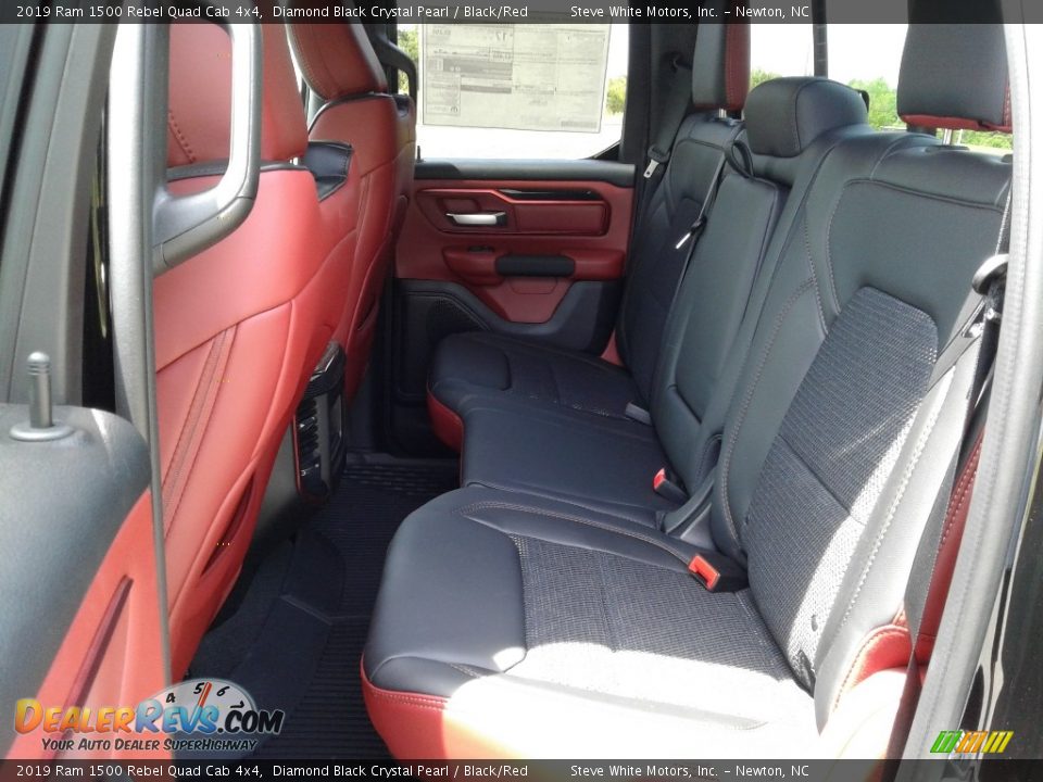 Rear Seat of 2019 Ram 1500 Rebel Quad Cab 4x4 Photo #11