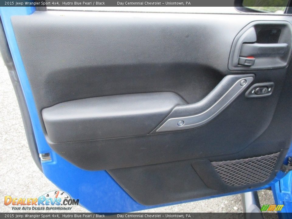 2015 Jeep Wrangler Sport 4x4 Hydro Blue Pearl / Black Photo #21