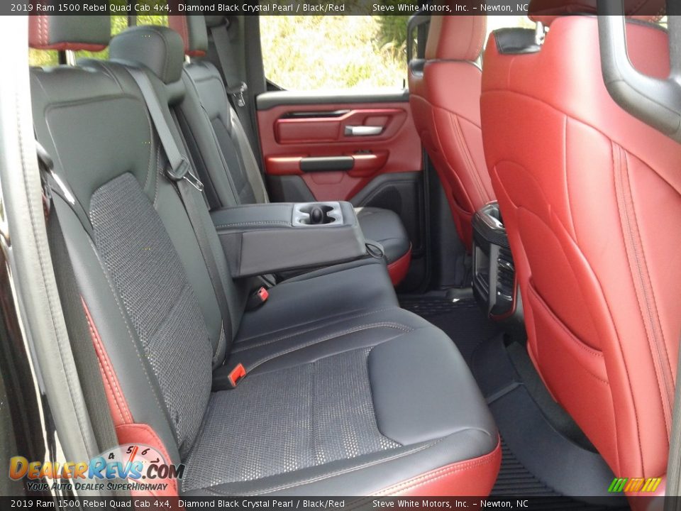 Rear Seat of 2019 Ram 1500 Rebel Quad Cab 4x4 Photo #13