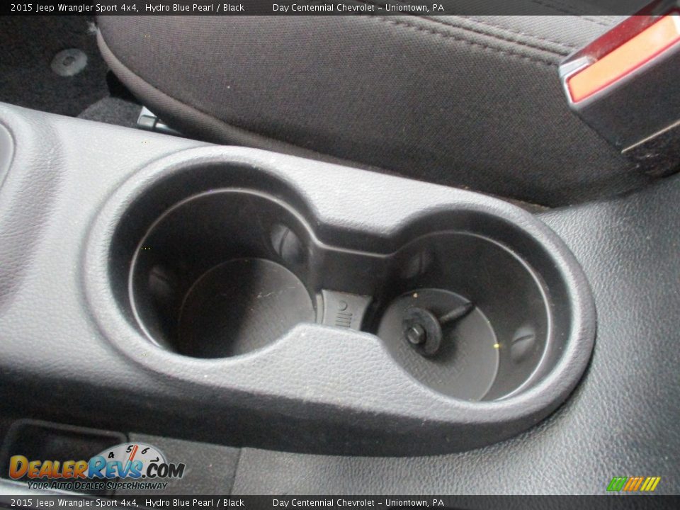 2015 Jeep Wrangler Sport 4x4 Hydro Blue Pearl / Black Photo #26