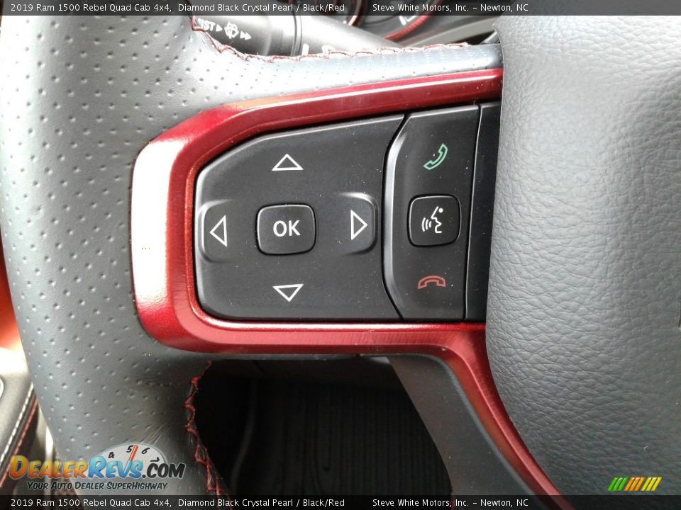 2019 Ram 1500 Rebel Quad Cab 4x4 Steering Wheel Photo #17