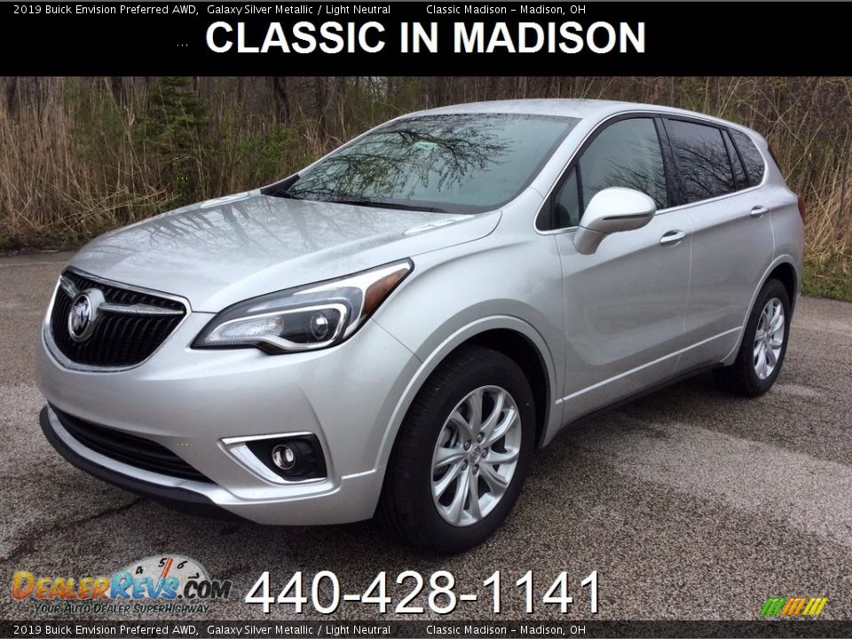 2019 Buick Envision Preferred AWD Galaxy Silver Metallic / Light Neutral Photo #1