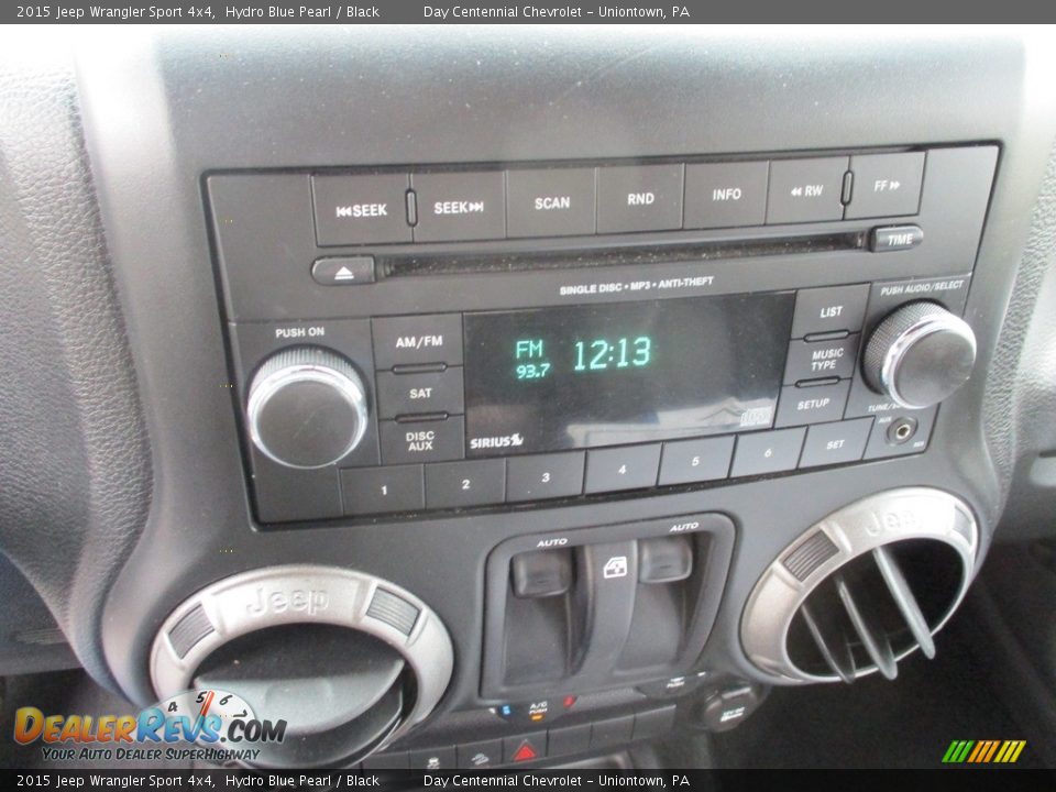 2015 Jeep Wrangler Sport 4x4 Hydro Blue Pearl / Black Photo #29