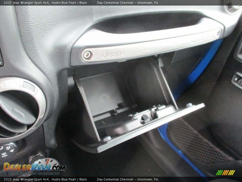2015 Jeep Wrangler Sport 4x4 Hydro Blue Pearl / Black Photo #30