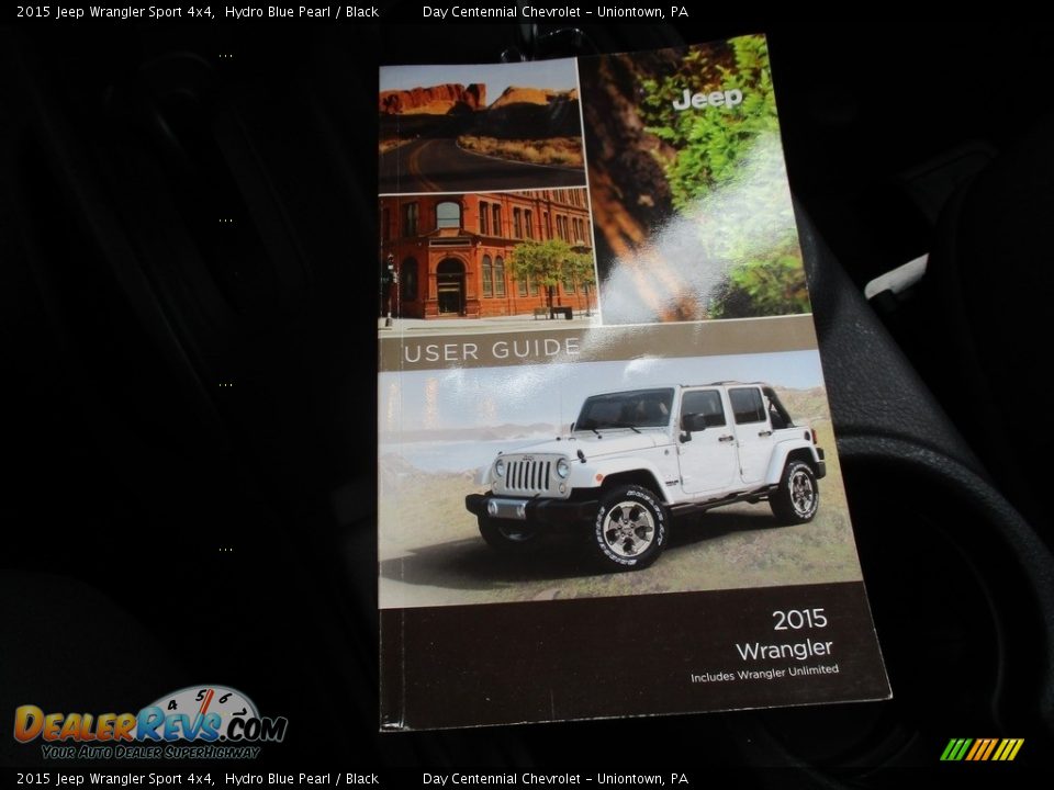 2015 Jeep Wrangler Sport 4x4 Hydro Blue Pearl / Black Photo #31