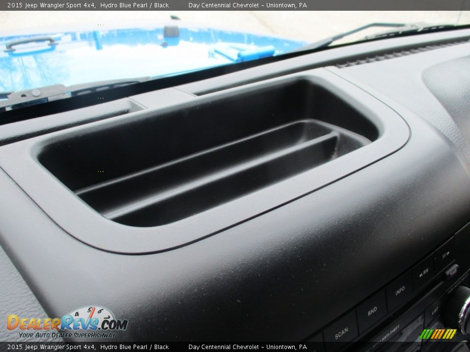 2015 Jeep Wrangler Sport 4x4 Hydro Blue Pearl / Black Photo #32