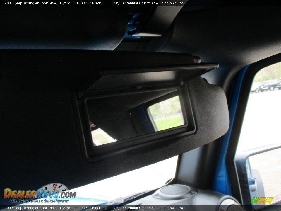 2015 Jeep Wrangler Sport 4x4 Hydro Blue Pearl / Black Photo #33