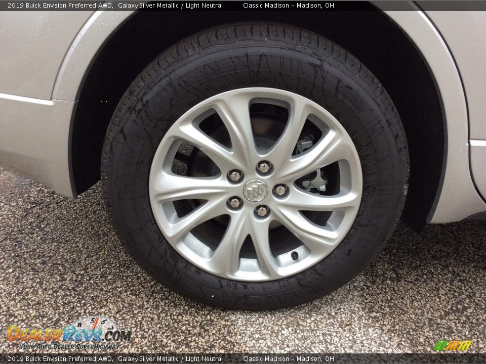 2019 Buick Envision Preferred AWD Galaxy Silver Metallic / Light Neutral Photo #7