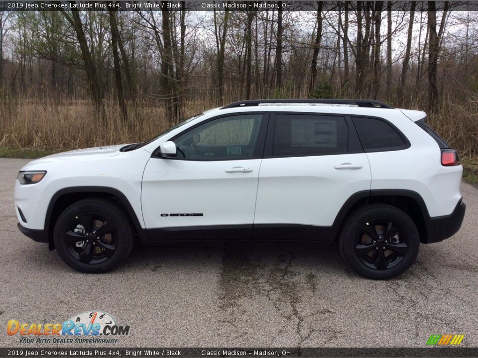 2019 Jeep Cherokee Latitude Plus 4x4 Bright White / Black Photo #3