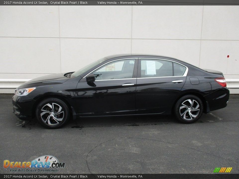 2017 Honda Accord LX Sedan Crystal Black Pearl / Black Photo #2
