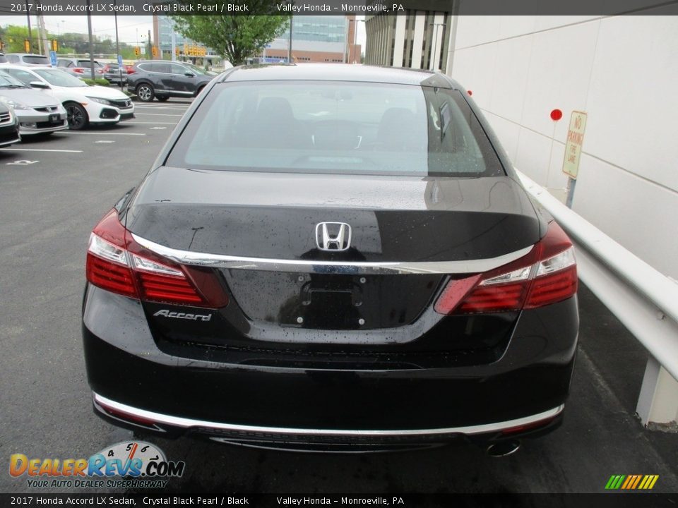 2017 Honda Accord LX Sedan Crystal Black Pearl / Black Photo #4