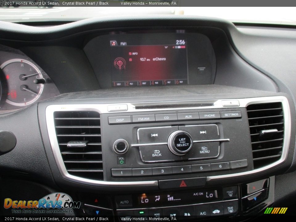 2017 Honda Accord LX Sedan Crystal Black Pearl / Black Photo #14