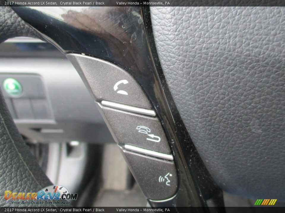 2017 Honda Accord LX Sedan Crystal Black Pearl / Black Photo #17