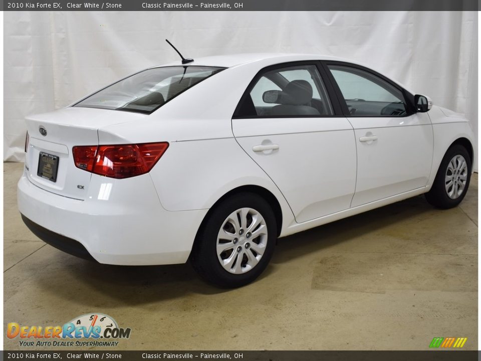 2010 Kia Forte EX Clear White / Stone Photo #2