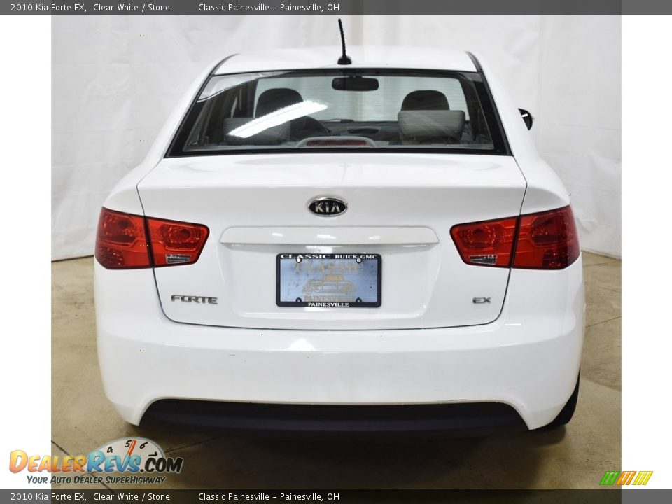 2010 Kia Forte EX Clear White / Stone Photo #3
