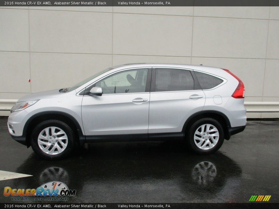 2016 Honda CR-V EX AWD Alabaster Silver Metallic / Black Photo #2