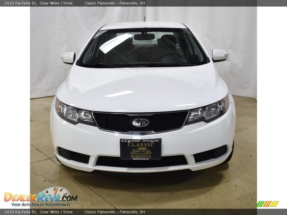 2010 Kia Forte EX Clear White / Stone Photo #4
