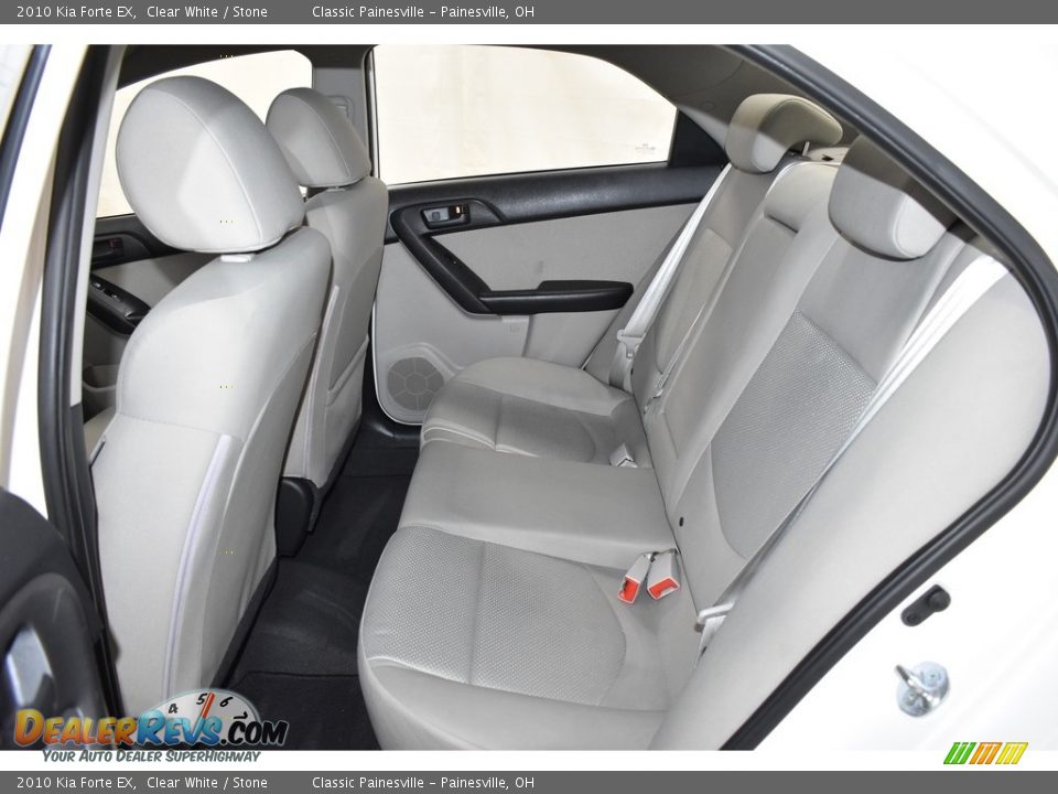 2010 Kia Forte EX Clear White / Stone Photo #8