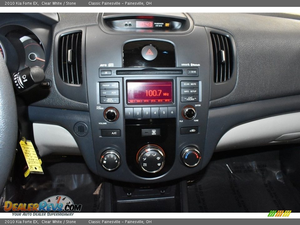 2010 Kia Forte EX Clear White / Stone Photo #12