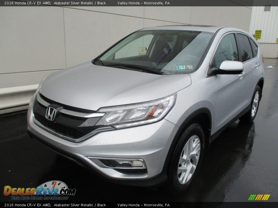 2016 Honda CR-V EX AWD Alabaster Silver Metallic / Black Photo #8