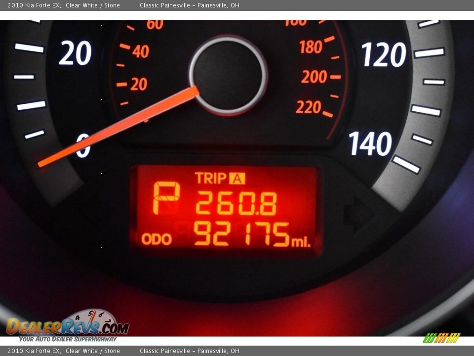 2010 Kia Forte EX Clear White / Stone Photo #14