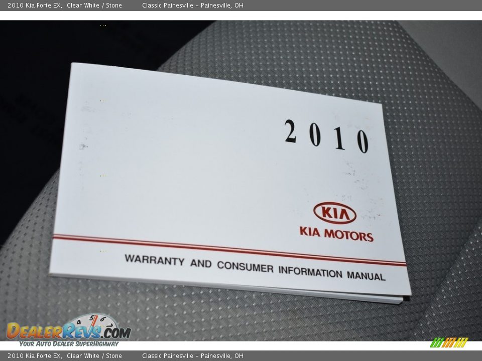2010 Kia Forte EX Clear White / Stone Photo #15