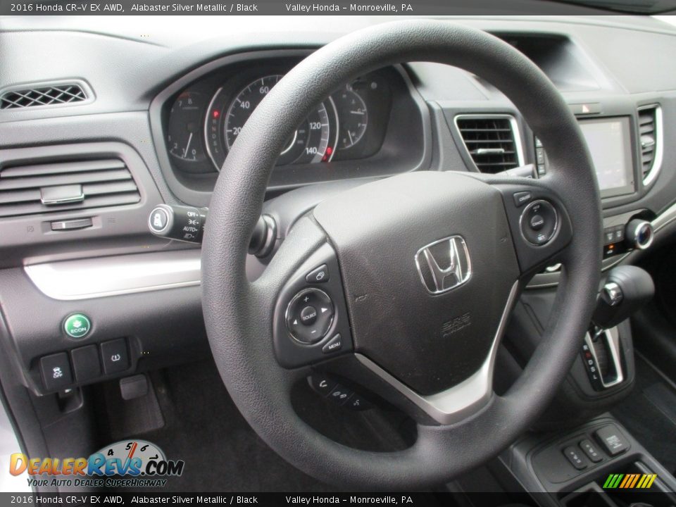 2016 Honda CR-V EX AWD Alabaster Silver Metallic / Black Photo #12
