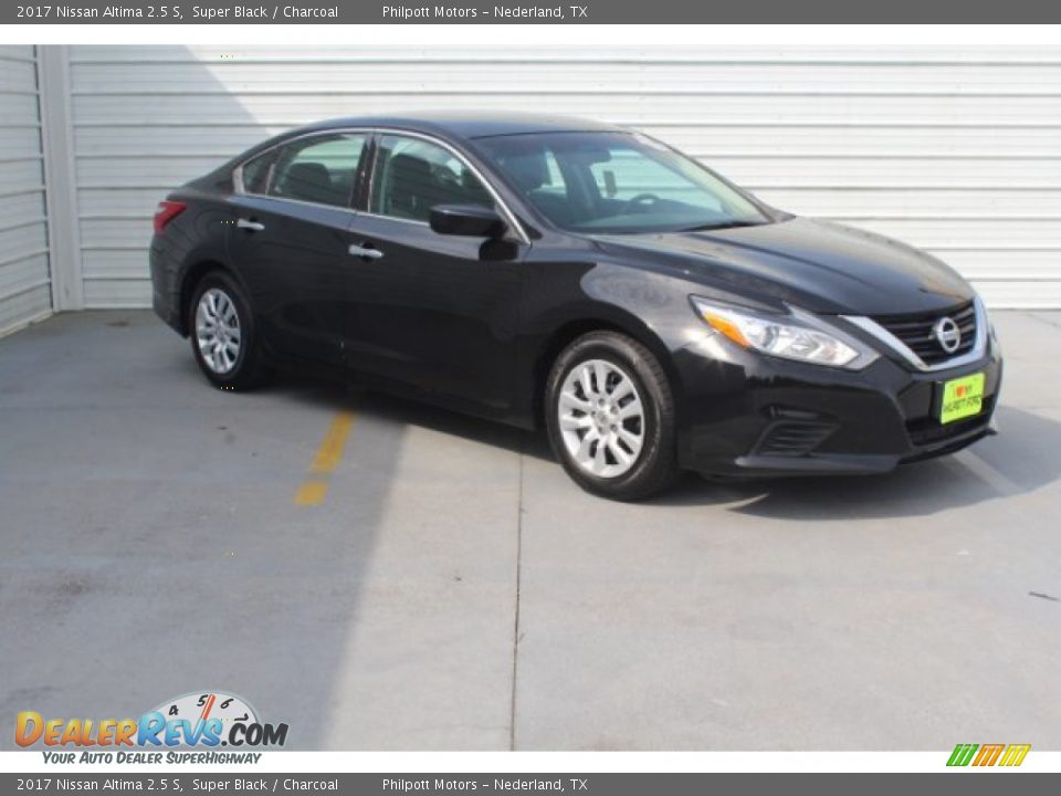 2017 Nissan Altima 2.5 S Super Black / Charcoal Photo #2