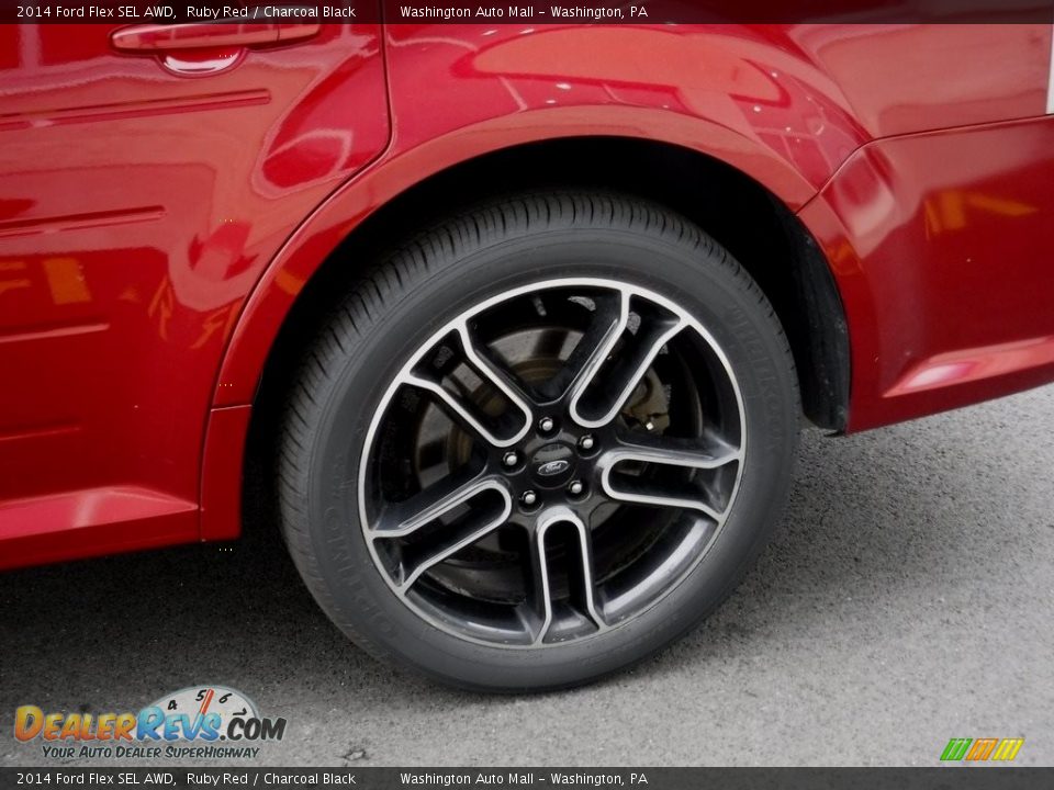 2014 Ford Flex SEL AWD Ruby Red / Charcoal Black Photo #6