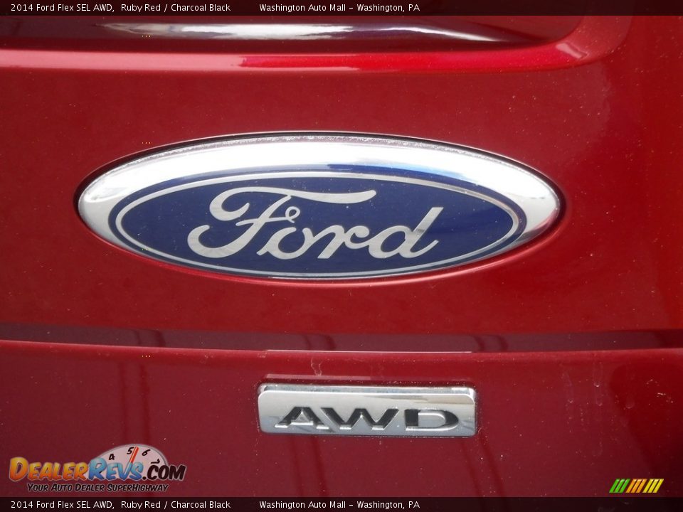 2014 Ford Flex SEL AWD Ruby Red / Charcoal Black Photo #10