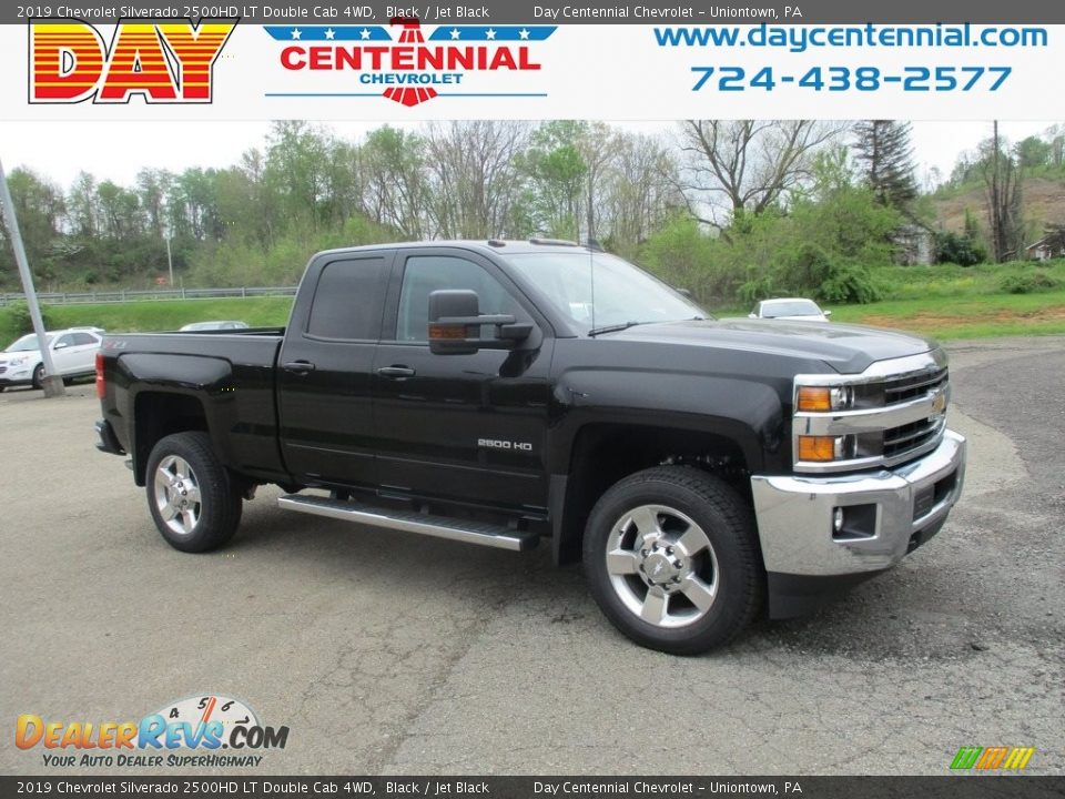 2019 Chevrolet Silverado 2500HD LT Double Cab 4WD Black / Jet Black Photo #1