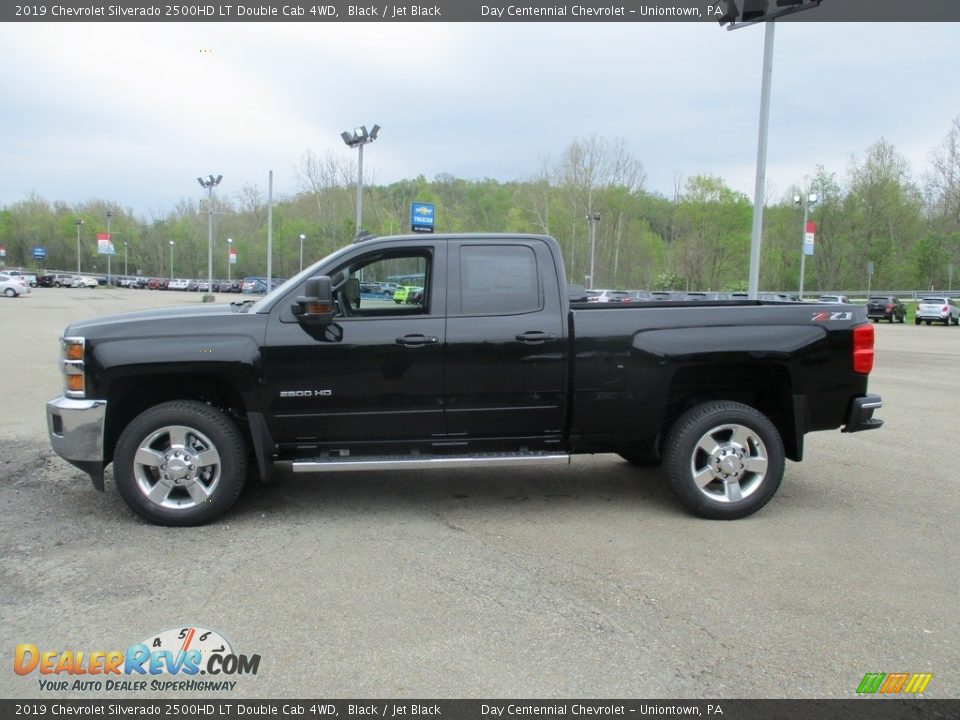 2019 Chevrolet Silverado 2500HD LT Double Cab 4WD Black / Jet Black Photo #2