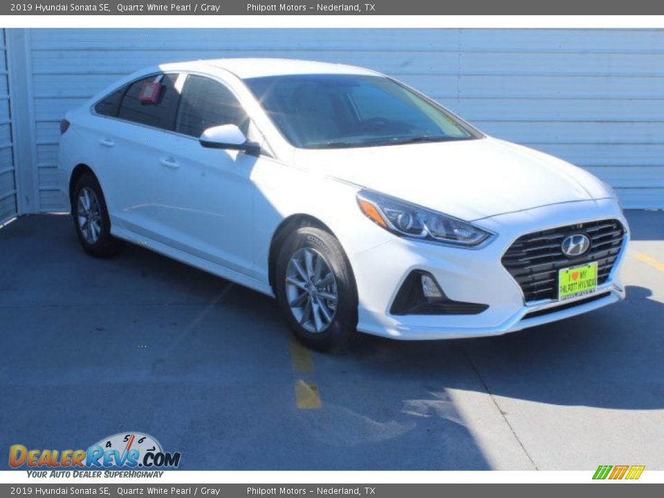 2019 Hyundai Sonata SE Quartz White Pearl / Gray Photo #2