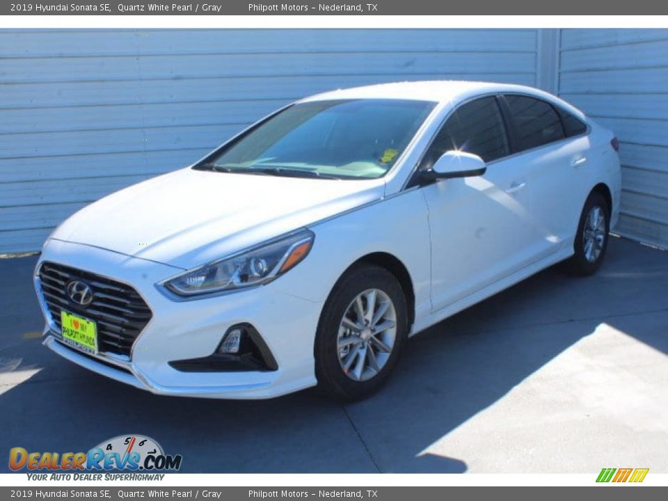 2019 Hyundai Sonata SE Quartz White Pearl / Gray Photo #4