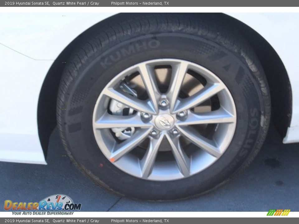 2019 Hyundai Sonata SE Quartz White Pearl / Gray Photo #5