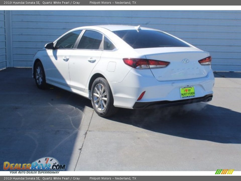 2019 Hyundai Sonata SE Quartz White Pearl / Gray Photo #6
