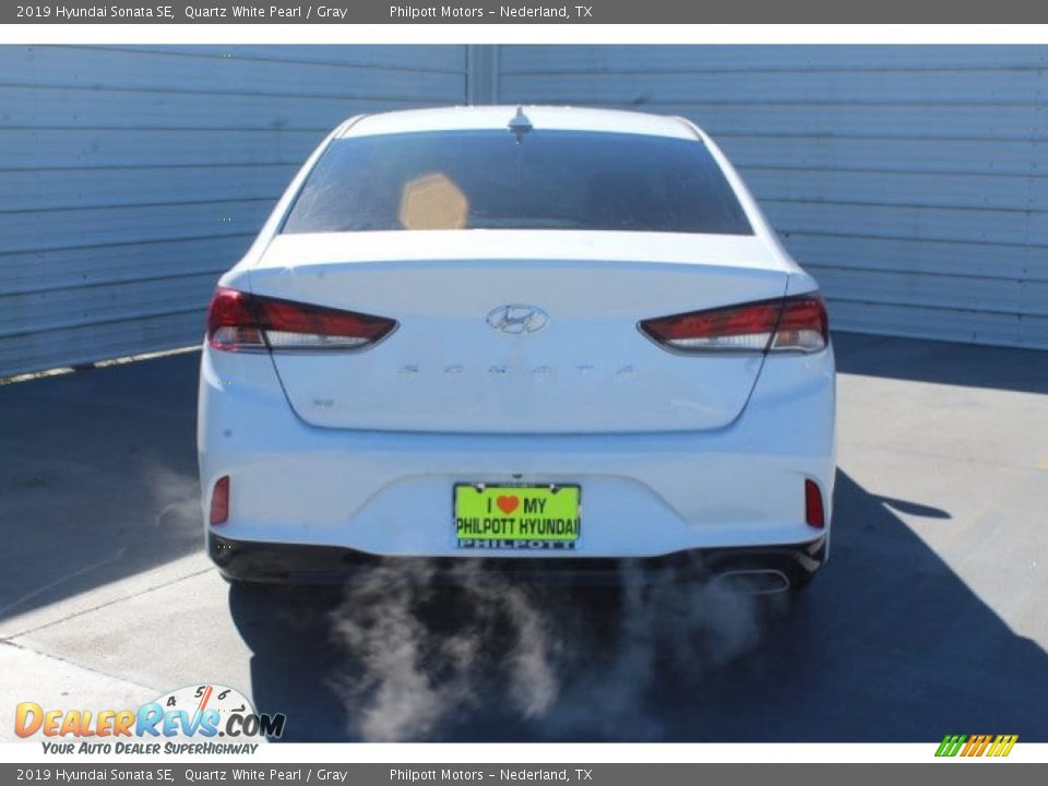 2019 Hyundai Sonata SE Quartz White Pearl / Gray Photo #7