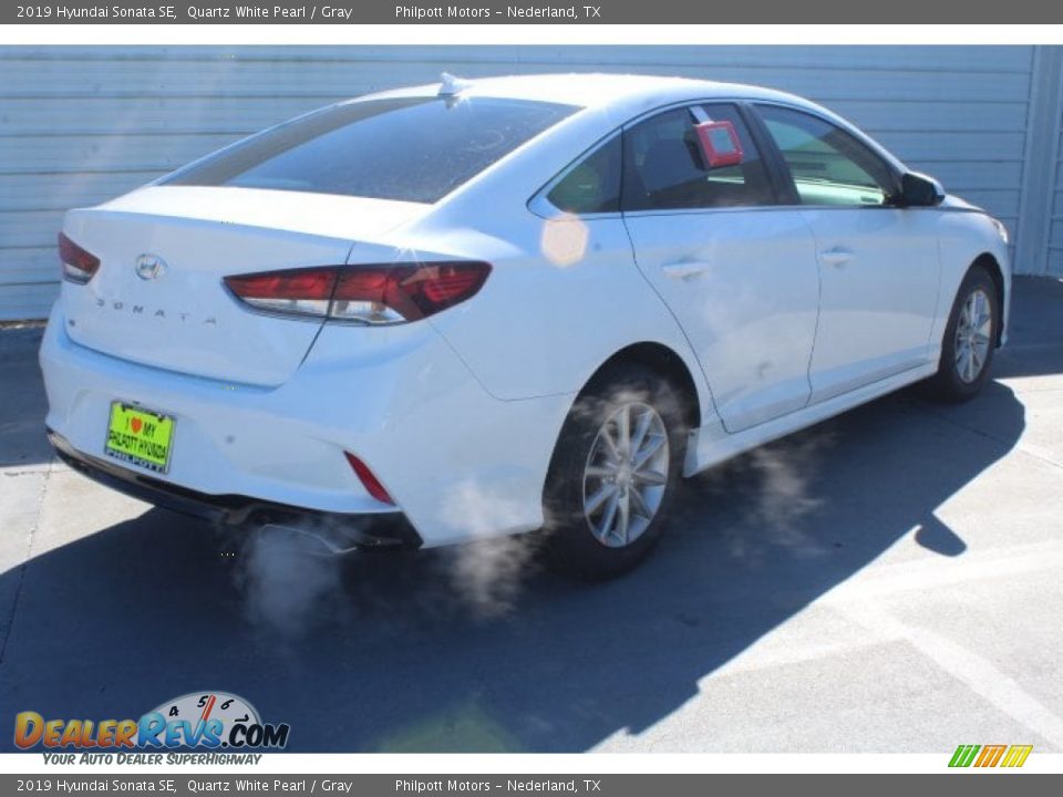 2019 Hyundai Sonata SE Quartz White Pearl / Gray Photo #8