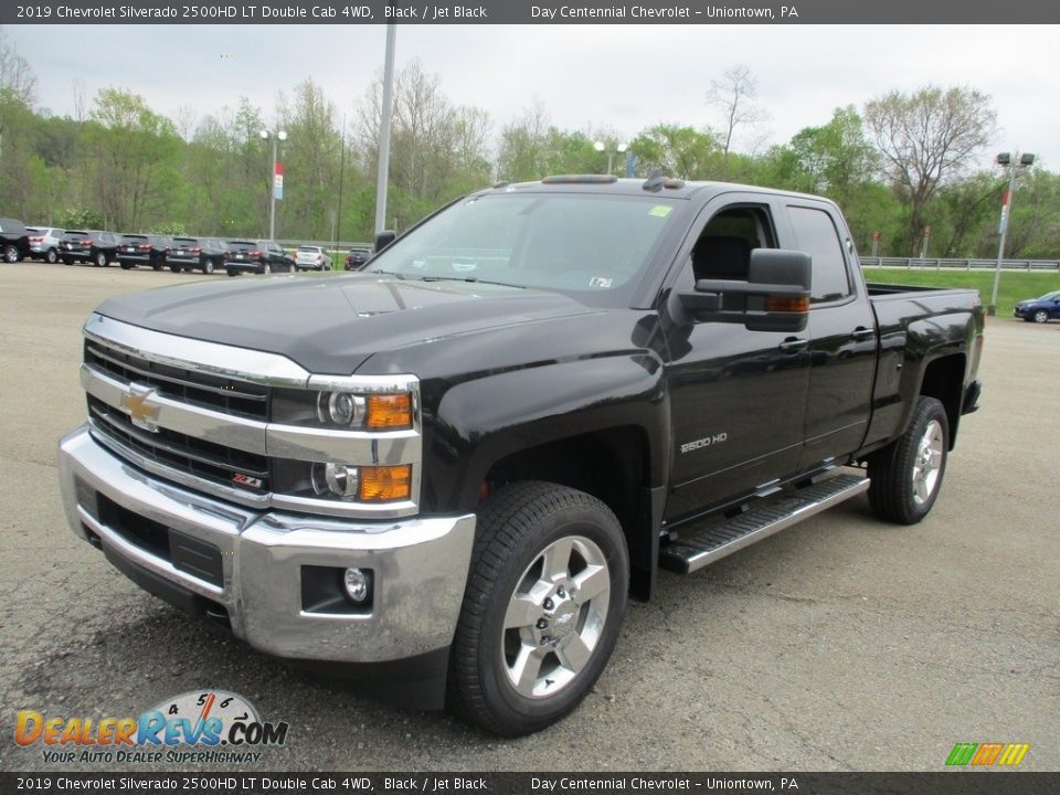 2019 Chevrolet Silverado 2500HD LT Double Cab 4WD Black / Jet Black Photo #7
