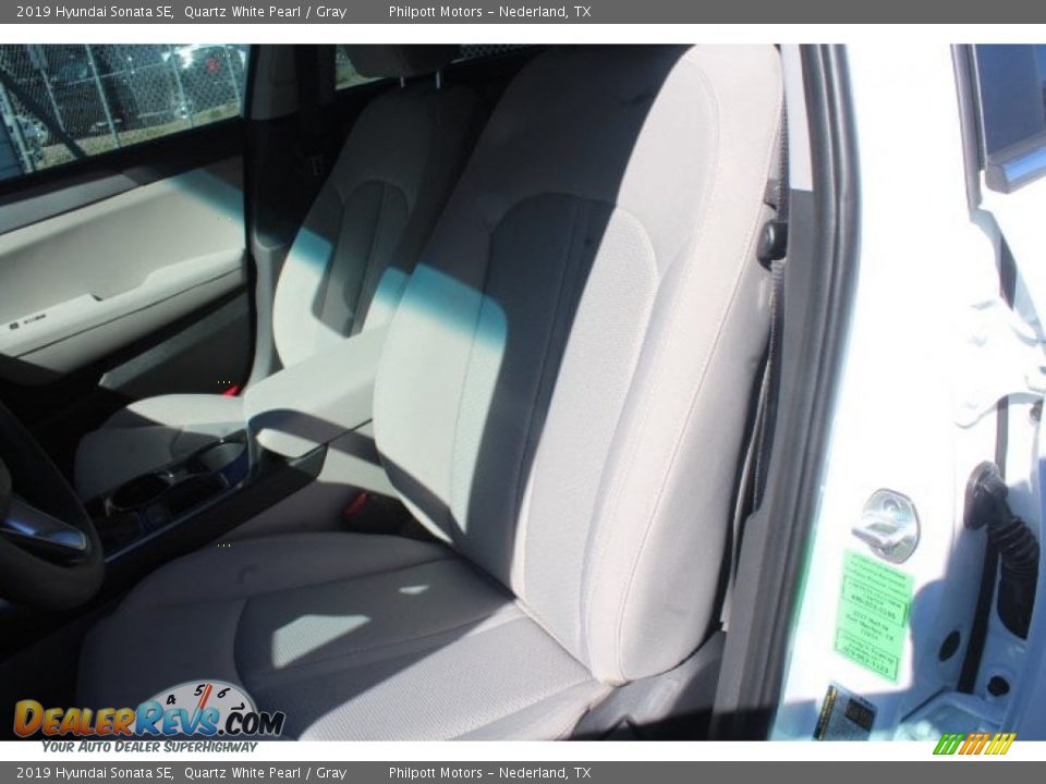 2019 Hyundai Sonata SE Quartz White Pearl / Gray Photo #10