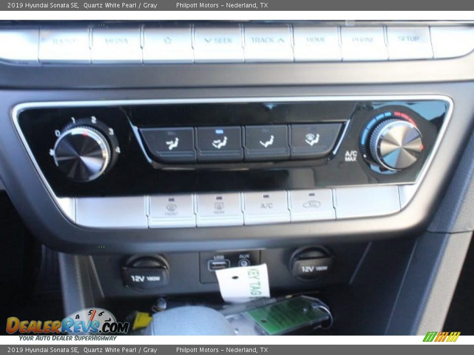2019 Hyundai Sonata SE Quartz White Pearl / Gray Photo #12