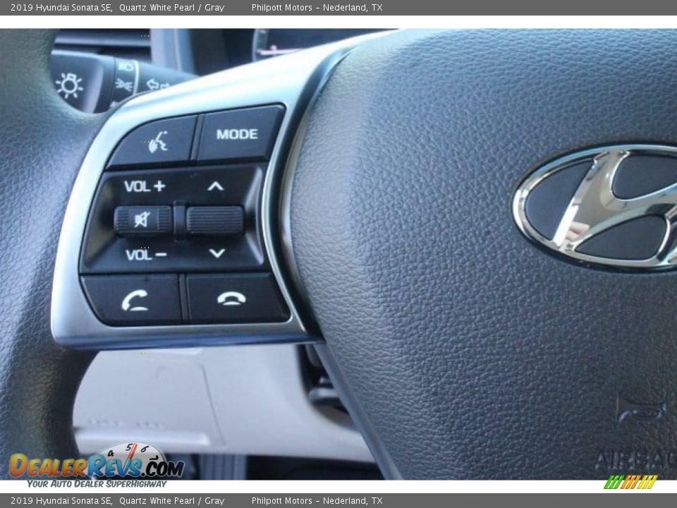 2019 Hyundai Sonata SE Quartz White Pearl / Gray Photo #14