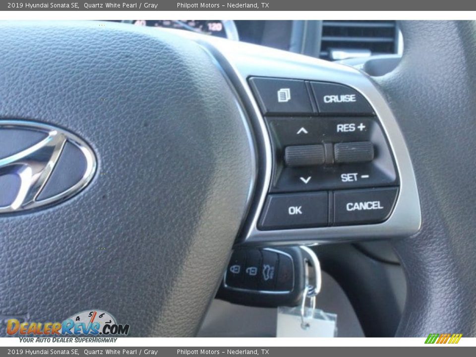 2019 Hyundai Sonata SE Quartz White Pearl / Gray Photo #15