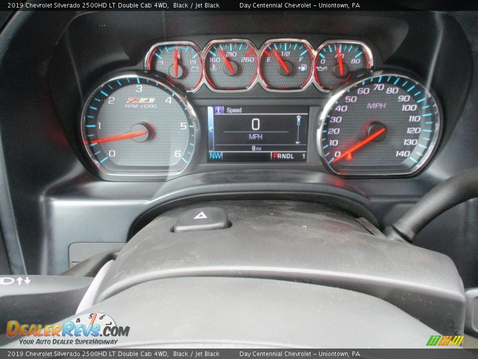 2019 Chevrolet Silverado 2500HD LT Double Cab 4WD Black / Jet Black Photo #20