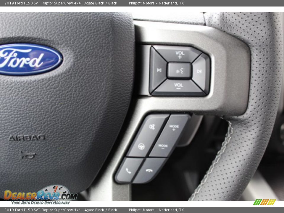 2019 Ford F150 SVT Raptor SuperCrew 4x4 Steering Wheel Photo #16