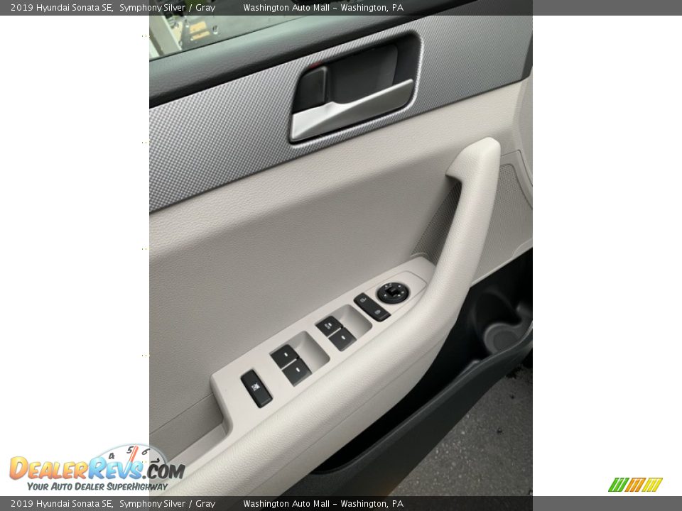 2019 Hyundai Sonata SE Symphony Silver / Gray Photo #10