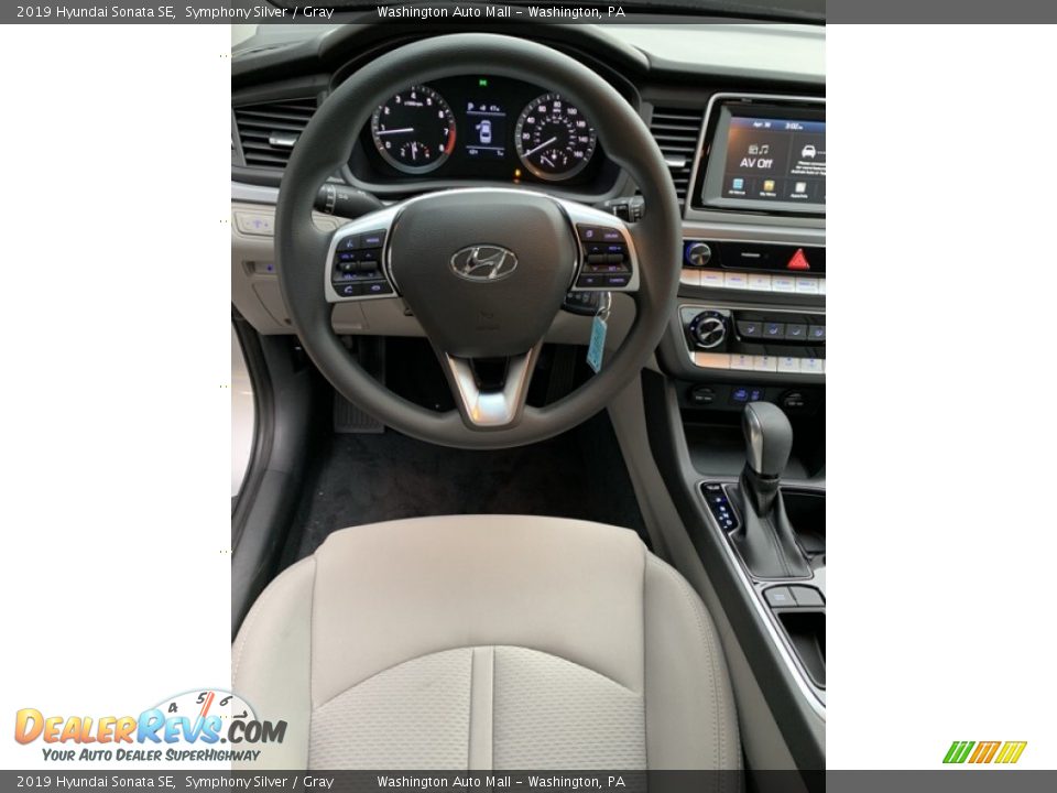 2019 Hyundai Sonata SE Symphony Silver / Gray Photo #12