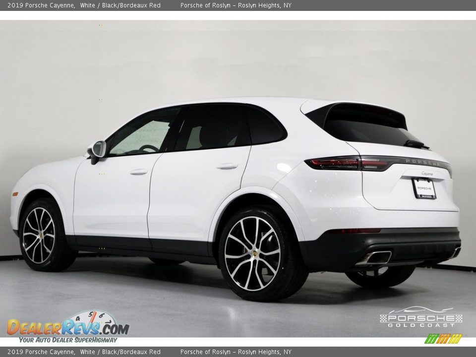 2019 Porsche Cayenne White / Black/Bordeaux Red Photo #4