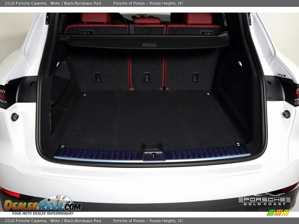 2019 Porsche Cayenne White / Black/Bordeaux Red Photo #8