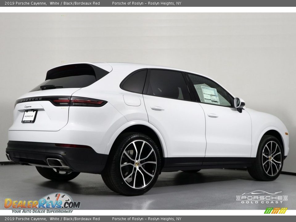 2019 Porsche Cayenne White / Black/Bordeaux Red Photo #9